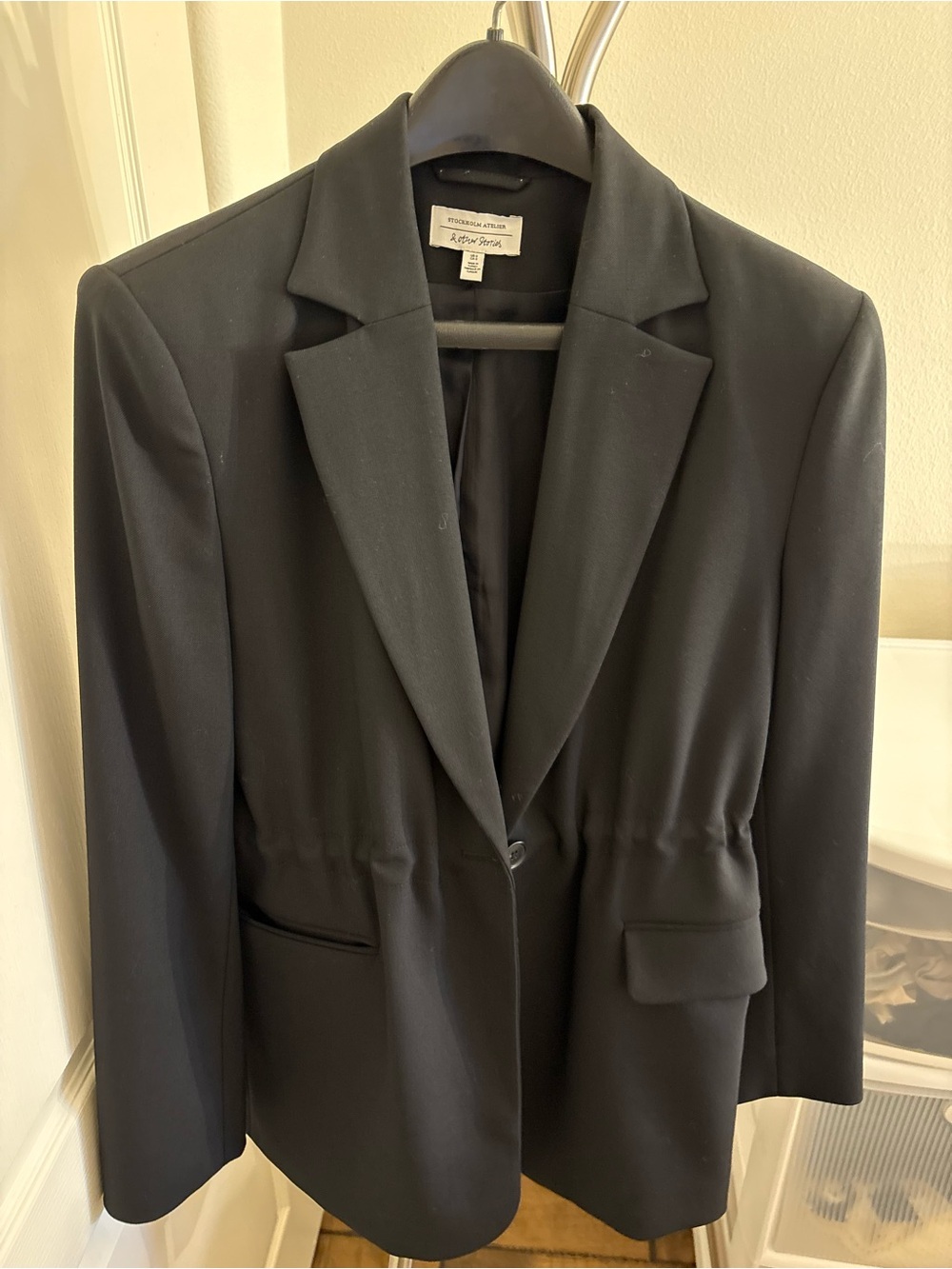 & Other Stories Black Single-Button Notch Lapel Blazer